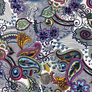 Cotton Lawn - 0259/SI/A - Multi Navy
